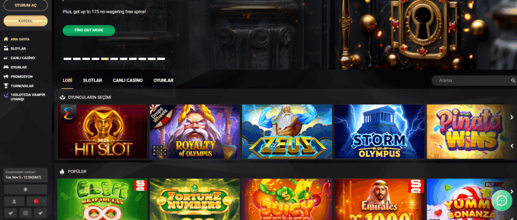 1xSlot Uygulama Arayüz Tasarımı